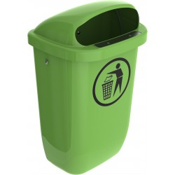 SULO 50 Litre public dustbin green