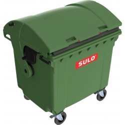 SULO 1100 Litre plastic waste container (round dome) green