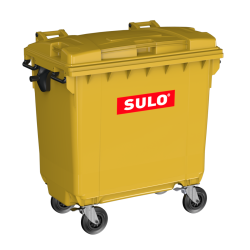 SULO 770 Litre plastic waste container yellow