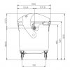 SULO 1100 L KONTÉNER (domború tető)- SÁRGA