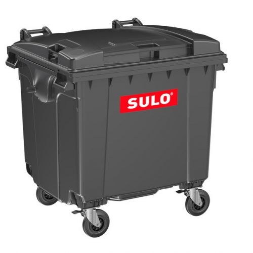 SULO 1100 L KONTÉNER (lapos tető)- SÖTÉTSZÜRKE