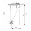 SULO 120 L SZEMETES KUKA C-TÍPUS- ZÖLD